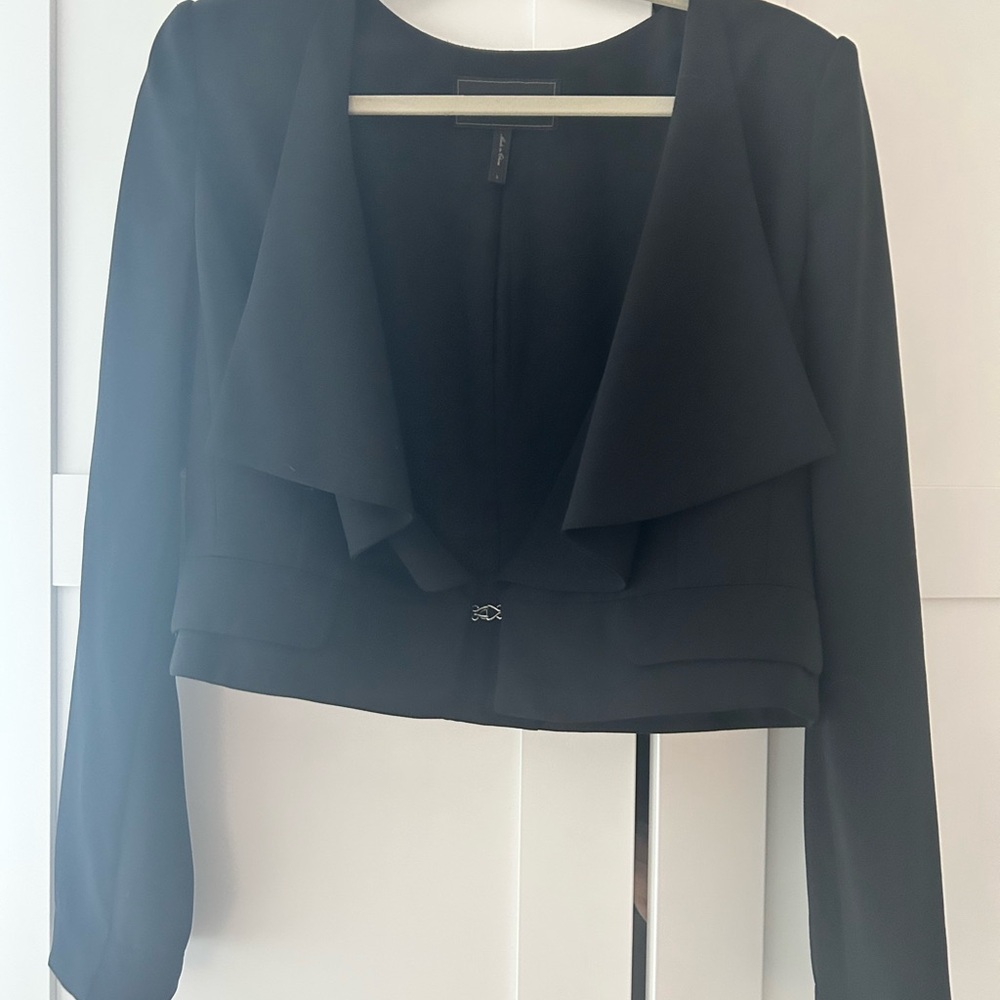 BCBGMaxAzria Black Cropped Blazer